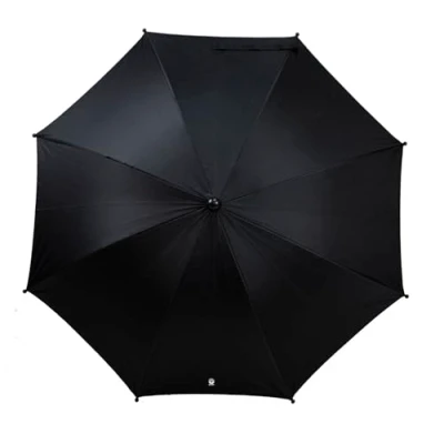 Abbildung von Dooky Sonnenschirm für Kinderwagen oder Buggy (universell und flexibel, UPF 50+ Schutz, 180 Grad Flexibilität, Flex Technologie, easyfix System, wasserabweisend), Schwarz