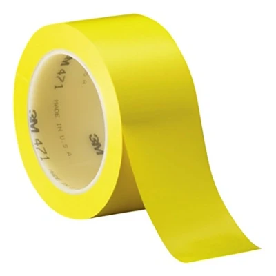 Abbildung von 3M 471 Hochwertiges Weich PVC Klebeband, 102 mm x 33 m, Gelb (8 er Pack)