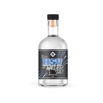 Abbildung von HSV Aufstiegsedition Gin 500ml Einzelflasche 38% vol fruchtig frisch hochwertiger Geschenkidee für echte Fans