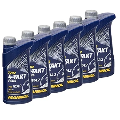 Abbildung von Motoröl Motor Öl MANNOL 4 Takt Plus API SL 10W 40 6 X 1 Liter