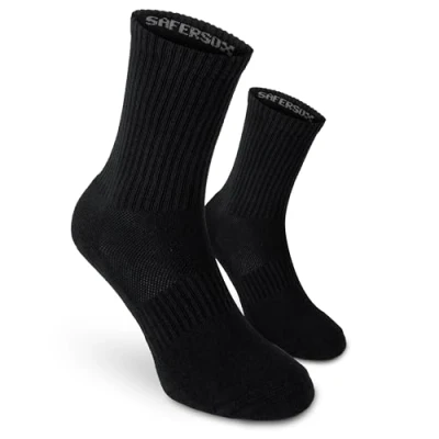Abbildung von Safersox Mückensocken Sportsocken Socken Schwarz, 43 46