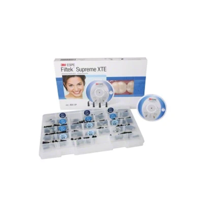 Abbildung von Filtek Supreme XTE Professional Kit Kapseln 160 x 0,2 g Kapsel, 1 Kunststoffbehälter, Farbscheibe, Technischer Leitfaden, Gebrauchsanweisung