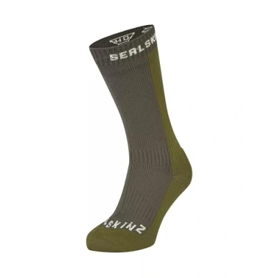 Abbildung von SEALSKINZ Unisex Waterproof Cold Weather Mid Length Starston Wasserdichte Socken Für Kaltes Wetter, Mittellang, Olivgrün, L EU