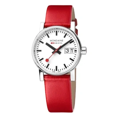 Abbildung von Mondaine Damen Analog Schweizer Quarzwerk Uhr mit Vegan Traubenleder Armband MSE.30210.LCV