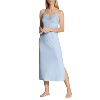 Abbildung von Calida MIT SPAGHETTITRÄGERN Nachthemd, Damen, Größe: 36/38, Harmony blue
