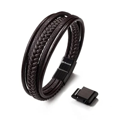 Abbildung von Serasar Armband, Herren, Größe: 19, Braun
