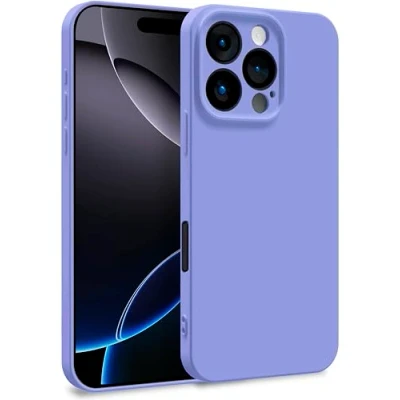 Abbildung von MyGadget Hülle für iPhone 16 Pro Zweilagige Handyhülle mit Kameraschutz Cover Innenfutter &amp; Silikon außen Flieder