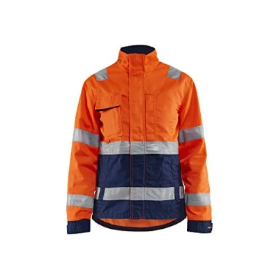Abbildung von Blaklader 490318115389XL Damen Jacke, High Vis Orange/Marineblau, Größe XL