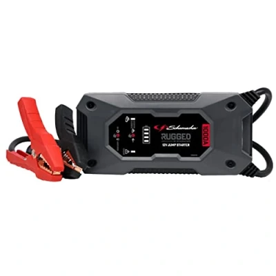 Abbildung von Schumacher Rugged SBX 461 Starthilfe mit Powerbank Lithium Ionen Batterie 1000A 12V Booster für Kfz bis 6L Benzin, 3L Diesel Taschenlampe USB 2,4A Ausgang, 2,0A Eingang IP64 Wasserfest