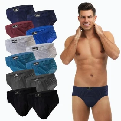 Abbildung von 6 12 Slips Herren Unterhosen Männer Slip Unterwäsche (12 stück, XXL)