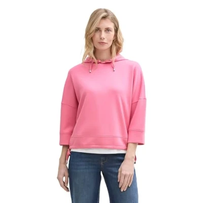 Abbildung von TOM Tailor Hoodie Sweatshirt, Damen, Größe: Medium, Bright rose