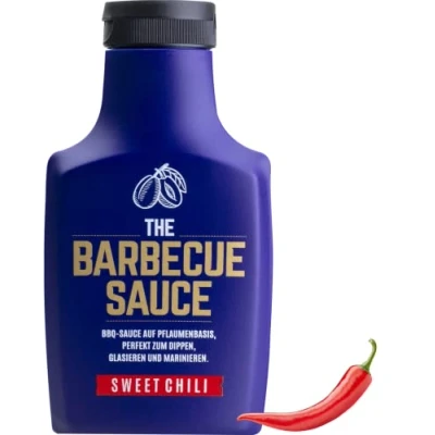 Abbildung von THE BARBECUE Sauce &quot;SWEET CHILI&quot; auf Pflaumenbasis 390g BBQ Burger &amp; RIbs Grill