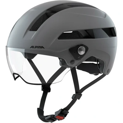 Abbildung von ALPINA SOHO VISOR Hochwertiger, Leichter &amp; Individuell Anpassbarer Fahrradhelm Mit Visier Für Erwachsene, coffee grey matt, 51 56 cm