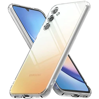 Abbildung von Ringke Fusion Kompatibel mit Samsung Galaxy A34 5G (2023) Hülle Transparent[Dünn Weiche] Silikon Rahmen Case Band Löcher Clear