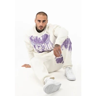 Abbildung von Tapout Herren CF Crew Sweatshirt, White/Lilac, L