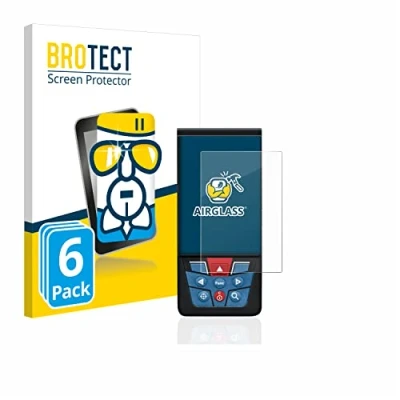 Abbildung von BROTECT Schutzglas für Bosch GLM 150 27c (6 Stück) Schutzfolie Panzer Folie Glas [Extrem Kratzfest 9H, Anti Fingerprint, Ultra Transparent]