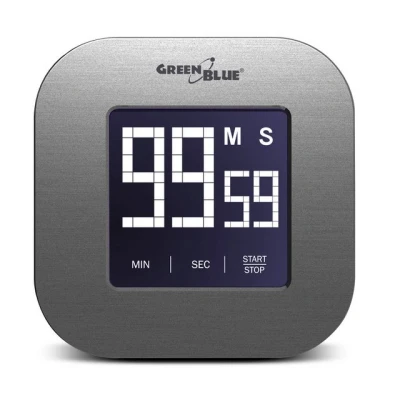 Abbildung von Green Blue GB524 Magnetischer Digital Timer mit Touchscreen Countdown Modus Stoppuhr Magnetische Rückseite