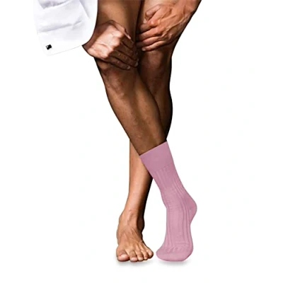 Abbildung von FALKE Herren No. 13 M SO feinste Piuma Baumwolle einfarbig 1 Paar Socken, Rosa (Light 8276), 41 42
