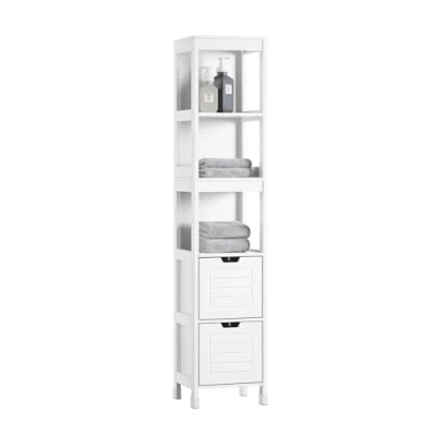 Abbildung von SoBuy Hochschrank FRG126 Badschrank mit Fußpolster