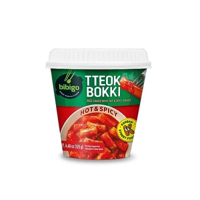Abbildung von BIBIGO Tteokbokki Reiskuchen Cup mit Hot und Spicy Sauce 1 x 125 g