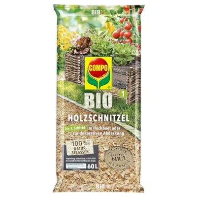 Abbildung von COMPO Blumenerde BIO Holzschnitzel, 60 Ltr