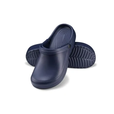 Abbildung von ESTRO Gartenclogs Damen Clogs Gummi Gartenschuhe Garten Leicht Gummischuhe Sommer F07 (39 EU, Dunkelblau)