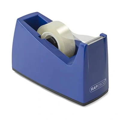 Abbildung von Rapesco 0774 300 Klebebandspender mit kleinem Rollenkern, Blau