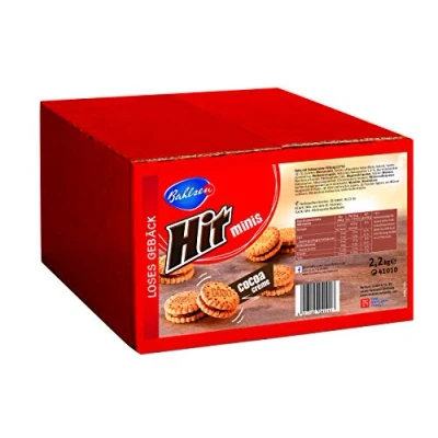 Abbildung von Bahlsen Hit Minis leckere Doppelkekse in der Großpackung 2 lose Kekse mit Kakaocreme Gebäck für die ganze Familie, 1er Pack (1 x 2.2 kg)