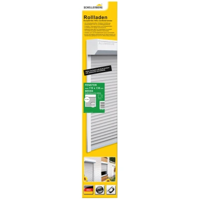 Abbildung von SCHELLENBERG Vorbaurollladen &quot;Set für Fenster und Türen, Mini System 40 mm Stahlrohrwellen,&quot;, (Set), PVC Jalousie, in verschiedenen Größen erhältlich, grau