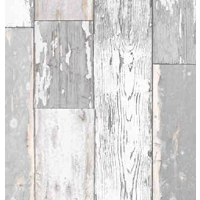 Abbildung von Klebefolie Holzdekor Möbelfolie Holz Scrapwood grau hell 90 cm x 200 Selbstklebefolie Dekorfolie