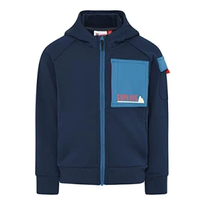 Abbildung von LEGO Wear Unisex Jungen Fleece Jacke mit Hoodie Lwsaipal 700 Kapuzenpullover, 590, 104 EU
