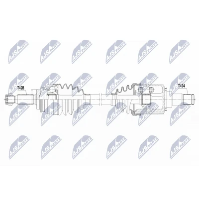 Abbildung von Antriebswelle NTY NPW CT 125