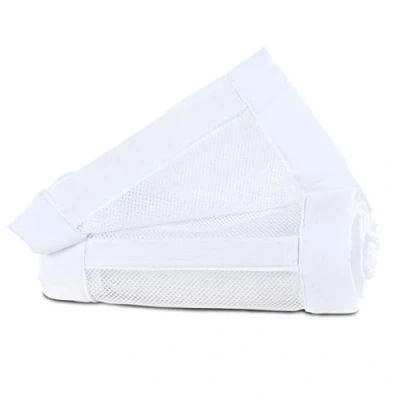 Abbildung von babybay Nestchen Mesh Piqué / Bettumrandung für Beistellbett Stoßschutz Baby Bett, passend Modell Maxi, Boxspring, Comfort und Plus, weiß