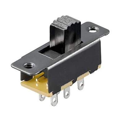 Abbildung von BestPlug Schalter Einbauschalter mit 3 Pins ON Off 0,1 250 A, V Schwarz