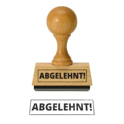 Abbildung von trendaffe Der Abgelehnt! Holzstempel