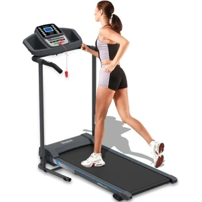 Abbildung von SereneLife Laufband für zuhause Walking Pad klappbar, running pad, mit LED Anzeige,Treadmill for home, Bluetooth App Sync, Digital Fitness, Walkpad Steigung, bis zu 10km/h