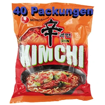 Abbildung von rumarkt Kimchi Instant Nudeln 40er Pack (40 x 120g) Instantgericht Instantnudeln
