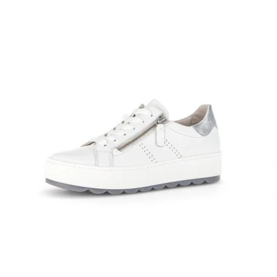 Abbildung von Gabor Comfort Sneaker low, Damen, Größe: 39, Weiss/silber Schuhe
