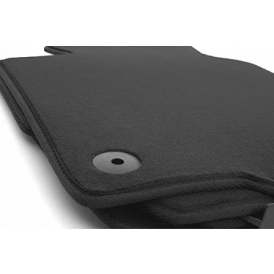 Abbildung von Fußmatten passend für Polo 6N (alle) Velours Matten Automatten 4er Set Schwarz
