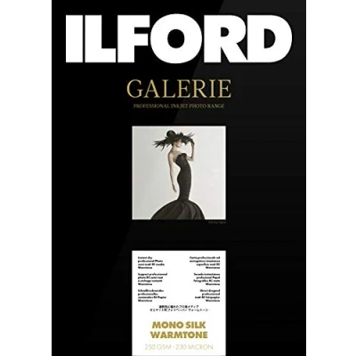 Abbildung von ILFORD GALERIE Mono Silk Warmtone 250 gsm A3 297 mm x 420 25 Blatt