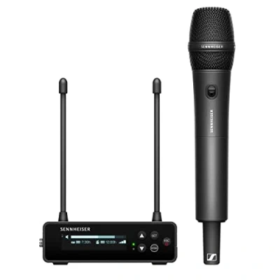 Abbildung von Sennheiser EW DP 835 SET (R1 6) Tragbares digitales UHF Drahtlosmikrofonsystem mit SKM S Handsender und dynamischem Mikrofonmodul MMD Nierencharakteristik Schwarz (700031)