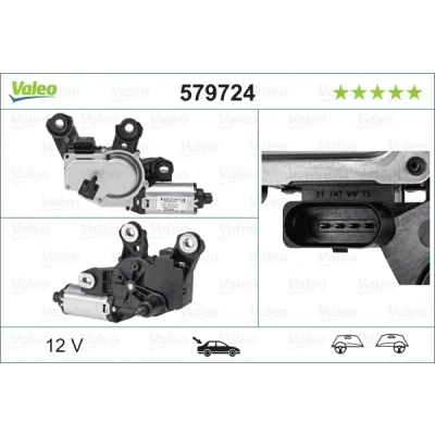 Abbildung von VALEO 579724 Scheibenwischermotor 12 hinten für Links /Rechtslenker ORIGINAL TEIL PORSCHE: Cayenne kfzteile, kfzteile24, bandel online, bandel, atp