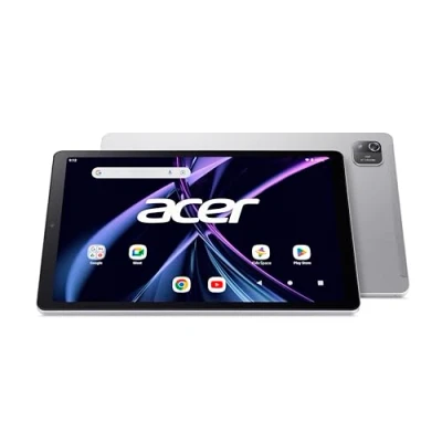 Abbildung von Acer Iconia Tab A10 21 A43P, Tablet Touchscreen 10,1 Zoll HD IPS (Arm Cortex A55, 4 GB RAM, 128 SSD, Bluetooth, USB C, Wi FI 6, MicroSD, Android 14), graues mit Metall Finish