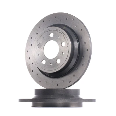 Abbildung von BREMBO XTRA LINE 08.7765.1X Bremsscheibe 288 12 5 voll, gelocht beschichtet mit Schrauben VOLVO: S60 I, S80 V70 2