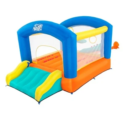 Abbildung von Bestway H2OGO Hüpfburg mit Dauergebläse Leap &amp; Play 289 x 213 173 cm