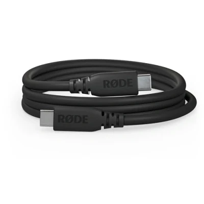 Abbildung von RØDE SC27 SuperSpeed USB C zu Kabel für schnelle Datenübertragung bis 5 Gbps und 60W Stromversorgung (2m, Schwarz)