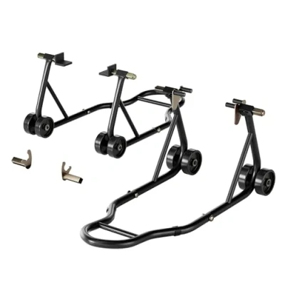 Abbildung von SPECSTAR Motorradständer Motorradheber aus Stahl breitenverstellbarer Montagelift für Vorderräder und Hinterräder bis 200kg/jeder Radhalter mit Gummifüßen Suzuki, Yamaha, Honda, Kawasaki
