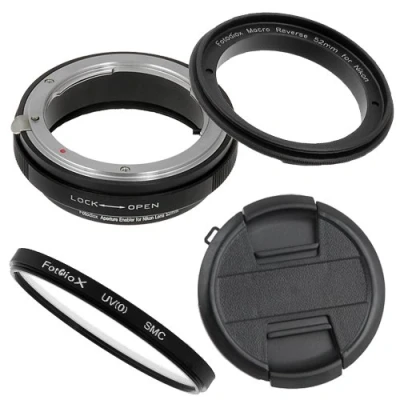Abbildung von Fotodiox Macro Reverse Adapter Compatible with 52mm Filter Thread on Nikon F Mount Cameras