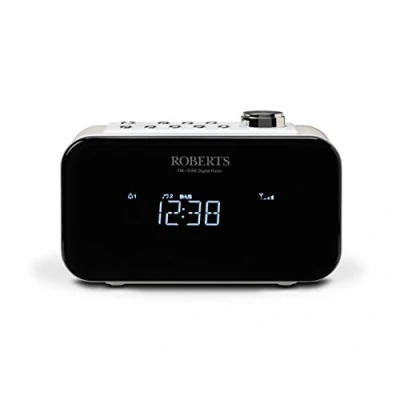 Abbildung von Roberts Radio ORTUS2BK Weckerradio DAB / DAB+ FM mit jederzeitiger Schlummerfunktion weiß