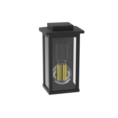Abbildung von Philips Outdoor Mirth Wandleuchte eckig, max. 25W, exkl. Leuchtmittel, IP44 wetterfest, schwarz